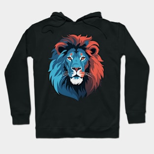 Blue Red Lion Hoodie